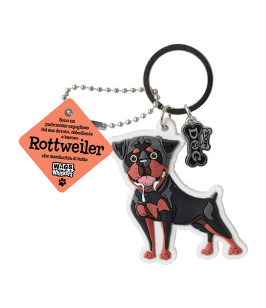 Portachiavi gommato - Rottweiler