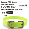 Garmin PRO Model Contact Points & 3/4" Sparky Pet Co Strap Neon Yellow PRO 70, 550, PT08