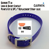 Garmin TT 10 Long & Short Contact Points Kit & Sparky Pet Co 1" Replacement Strap Blue
