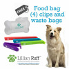 Lillian Ruff-On The Go Hygiene 4 Pc Travel Set-Free Waste Bags & Food Bag Clips