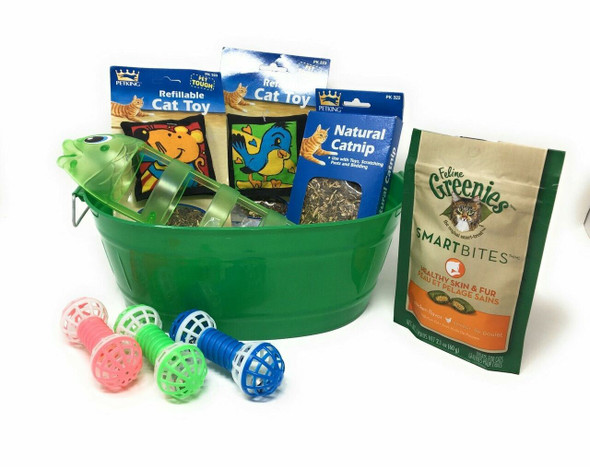 Cat'S Meow Surprise  Cat Treats, Toys with Bucket Meow