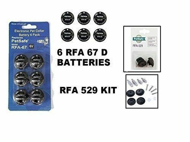 High Tech RFA 67 Batteries 6 Pack Plus PetSafe 529 Kit