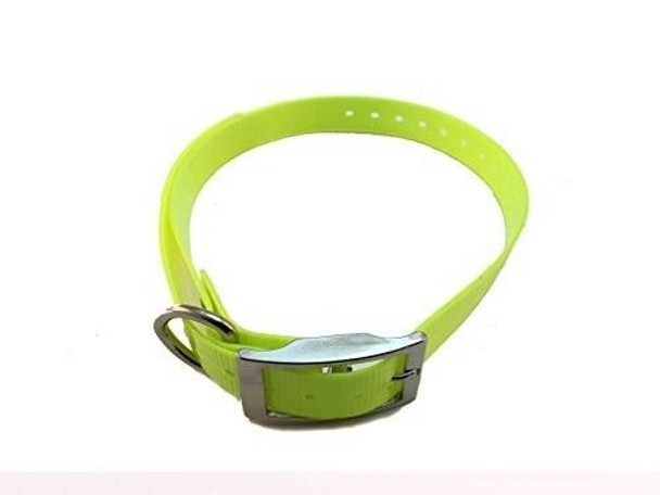 1" Universal High Flex Replacement Strap- E-Collar, Garmin, Dogtra, Neon Yellow