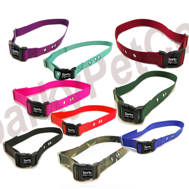 2 - 3/4" Nylon Dog -Standard-Bark-Control- Receiver Collars BC-102