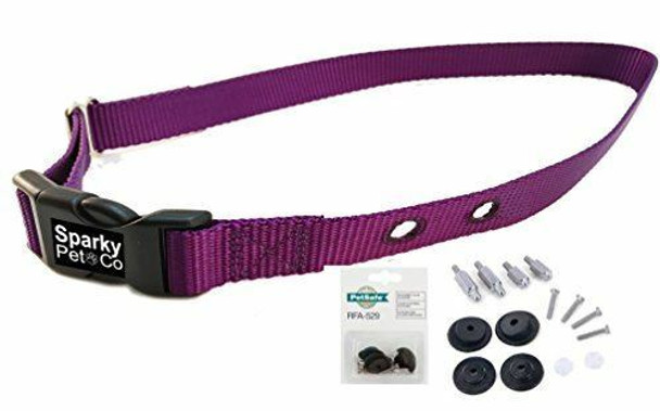 RFA 529 And 3/4" Receiver Replacement Nylon Strap 2 Hole 1.25" Apart - Purple