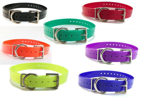 Dogtra Compatible 3/4" Universal Replacement Strap- In The 7 Colors