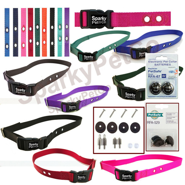 Sparky Pet3/4" Replacement Dog Collar 2 Hole + RFA 529 Kit & 67D Alternative