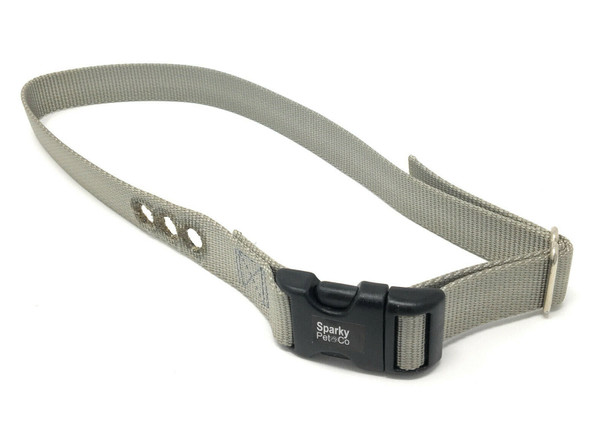 Sparky Pet Co Deluxe Bark Strap PBC-302 PDBC300 Silver 3 Hole 3/4"