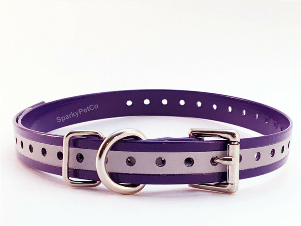 3/4 Inch Reflective Dog Collar Strap Dogtra, Garmin E-Collar By Sparky Pet Co
