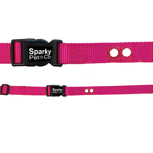Sparky Pet Co Wireless/Stubborn Dog In-Ground  Strap 1 Inch 2 Hole 1.25" Apart 8 COLORS