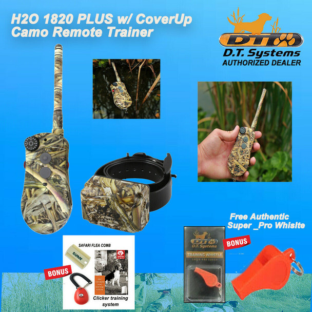 DT Systems H20 1820 Plus Coverup Camo Remote Trainer H2O1820C Free Whistle