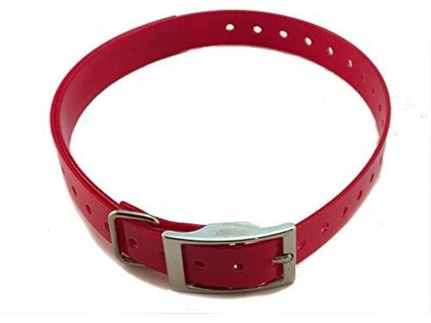 Sparky Pet Co 1" Square Buckle High Flex Red Waterproof Dog Strap for Garmin Dogt