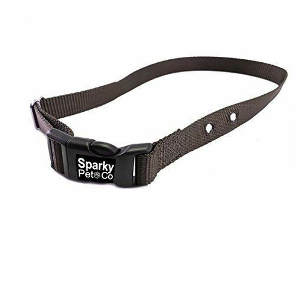 Sparky Pet Co Universal Brown Heavy Duty 1" Nylon Replacement Strap 2 Holes 1.25"