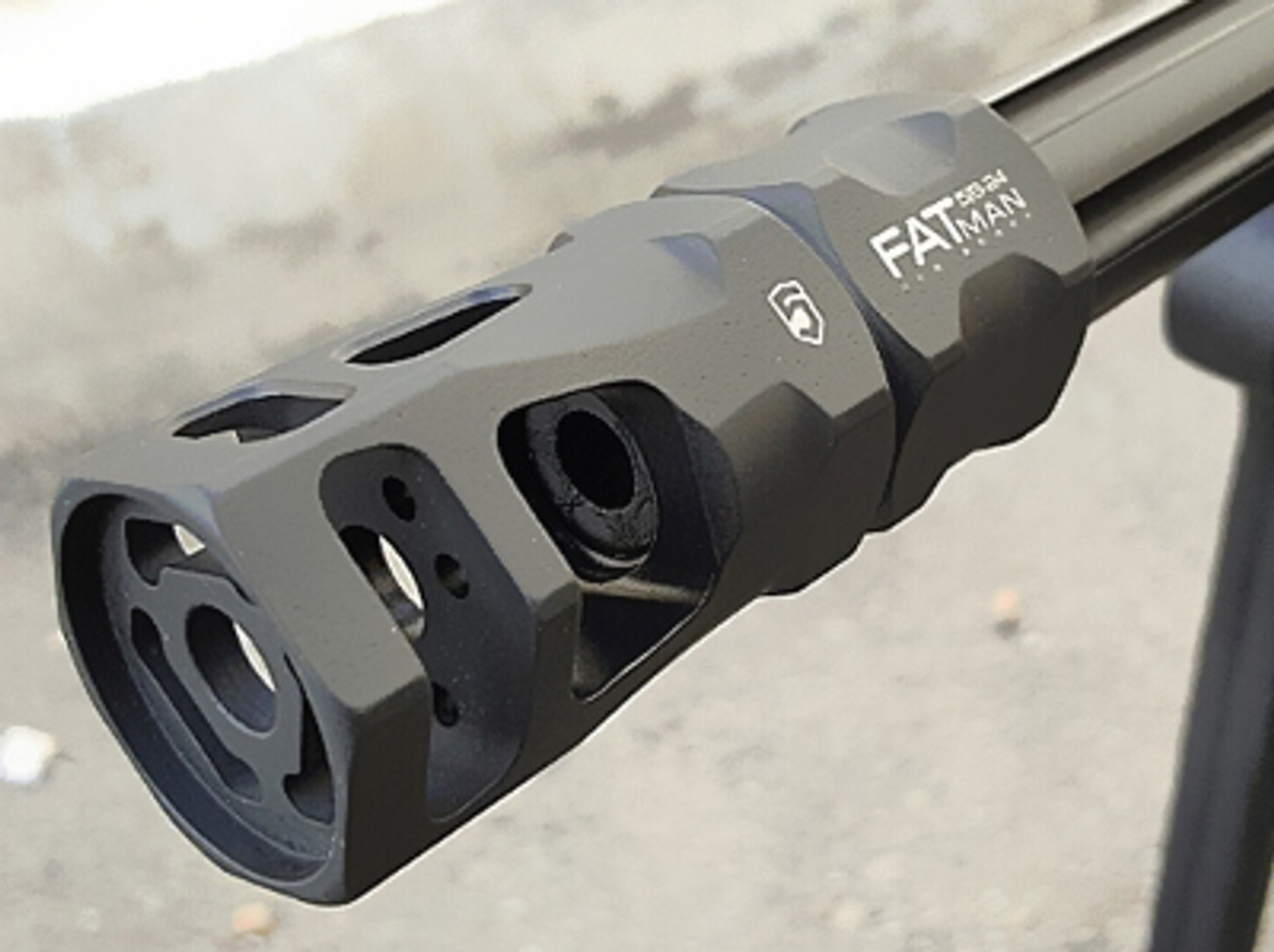 Phase 5 Weapon Systems, FATman Hex Brake .308 Win/7.62 NATO AR10 Muzzle Brake with Crush Washer