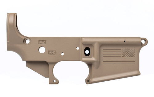 Aero Precision AR15 Stripped Lower Receiver, Special Edition: Freedom - FDE Cerakote - APAR148009C