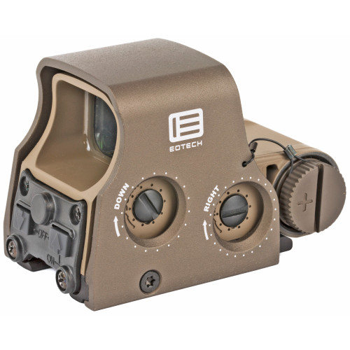 EOTech, Tactical, Holographic, Non-Night Vision Compatible Sight, Red Reticle, 68MOA Ring with 1MOA Dot, Tan, Rear Buttons - XPS2-0TAN