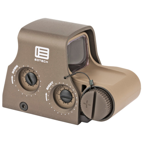 EOTech, Tactical, Holographic, Non-Night Vision Compatible Sight, Red Reticle, 68MOA Ring with 1MOA Dot, Tan, Rear Buttons - XPS2-0TAN