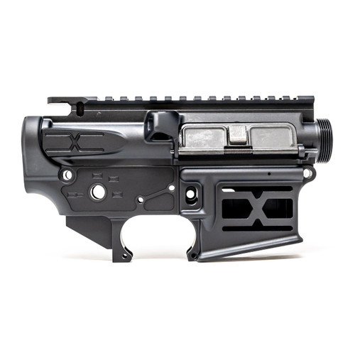 Faxon Firearms Faxon X-Tra Lite AR-15 Receiver Set - Stripped Upper & Lower, Anodized Black - FF-15-ReceiverSet-02