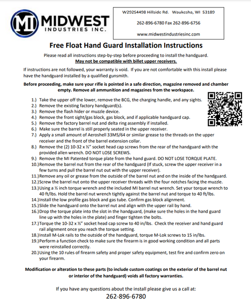 Midwest Industries, Ultra-lightweight 10.5" M-LOK AR15 Handguard,  Wrench and Titanium Hardware Included, Black - MI-ULW10.5 Midwest Industries, Ultra-lightweight 10.5" M-LOK AR15 Handguard,  Wrench and Titanium Hardware Included, Black - MI-ULW10.5