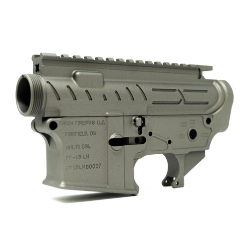 Faxon Firearms X-Tra Lite AR-15 Receiver Set - Stripped Upper & Lower, Titanium Cerakote - FF-15-ReceiverSet-02-TI
