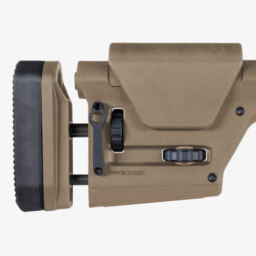 Magpul Industries, PRS GEN3 Precision-Adjustable Stock, Fully Adjustable, Fits AR-15/AR-10, Flat Dark Earth - MAG672-FDE Magpul Industries, PRS GEN3 Precision-Adjustable Stock, Fully Adjustable, Fits AR-15/AR-10, Flat Dark Earth - MAG672-FDE