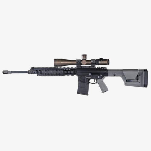Magpul Industries, PRS GEN3 Precision-Adjustable Stock, Fully Adjustable, Fits AR-15/AR-10, Gray - MAG672-GRY Magpul Industries, PRS GEN3 Precision-Adjustable Stock, Fully Adjustable, Fits AR-15/AR-10, Gray - MAG672-GRY