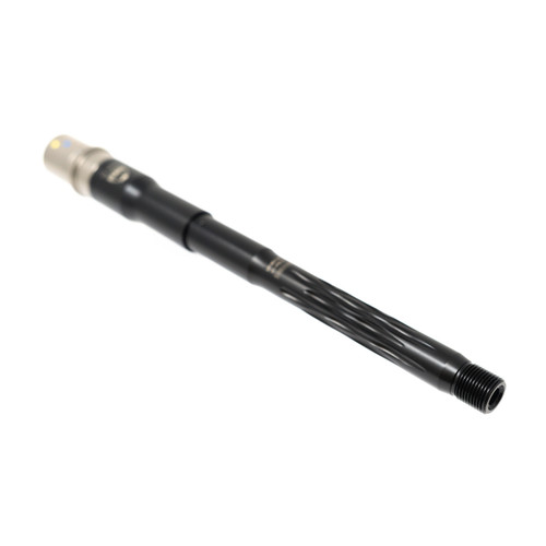 Faxon Match Series, 12" Flame Fluted, 8.6 BLK, Pistol Length, 416-R Stainless QPQ Nitride, 5R, Nickel Teflon Extension AR-10 Barrel - 10B863P12LMQ-5R-NP3