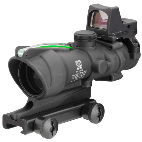 Trijicon, ACOG, 4X32mm, Dual Illuminated Green Chevron .223 Reticle, TA51 Mount, 3.25 MOA RMR Type 2, Matte Black Finish - TA31-D-100548