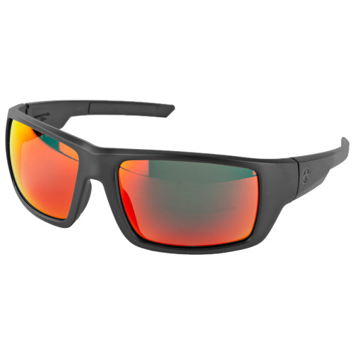 Magpul Industries, Apex Eyewear, Polarized, Black Frame, Gray Lens/Red Mirror - MAG1130-1-001-1140