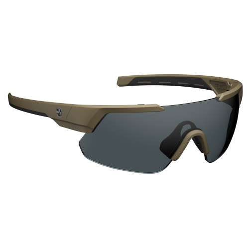 Magpul Industries, Defiant Eyewear, Flat Dark Earth Frame with Gray Polarized Lens - MAG1044-1-245-1100