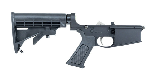 DPMS AR-10 (.308) Complete Lower Receiver w/ Panther Polished Trigger and Overmolded Grip - Anodized Black - DP51655115729 DPMS AR-10 (.308) Complete Lower Receiver w/ Panther Polished Trigger and Overmolded Grip - Anodized Black - DP51655115729