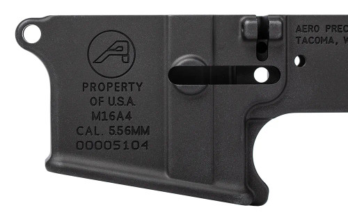 Aero Precision M16A4 Clone Stripped Lower Receiver, Anodized Black - APAR148017C Aero Precision M16A4 Clone Stripped Lower Receiver, Anodized Black - APAR148017C
