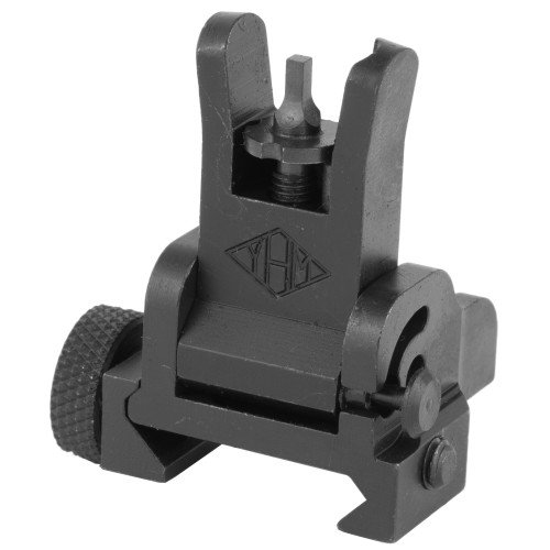 YHM, Same Plane Flip Front Sight, Steel, fits Picatinny, Matte Black - YHM-9627