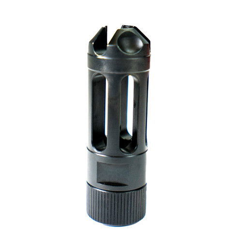 Faxon Firearms 5.56 MuzzLok Ported Flash Hider, Steel, QPQ Nitride
