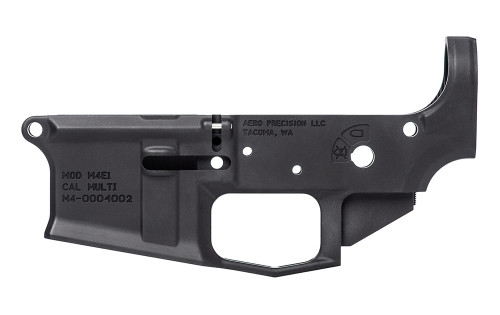 Aero Precision M4E1 Stripped Lower Receiver - Anodized Black - APAR600001C Aero Precision M4E1 Stripped Lower Receiver - Anodized Black - APAR600001C