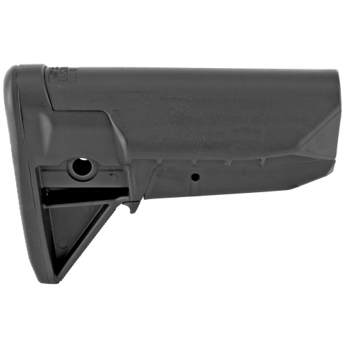 Bravo Company GUNFIGHTER MOD 0 Adjustable Stock (Widebody), Fits Mil Spec Buffer Tube, Black - BCM-GFS-MOD0-SPMD-BLK Bravo Company GUNFIGHTER MOD 0 Adjustable Stock (Widebody), Fits Mil Spec Buffer Tube, Black - BCM-GFS-MOD0-SPMD-BLK
