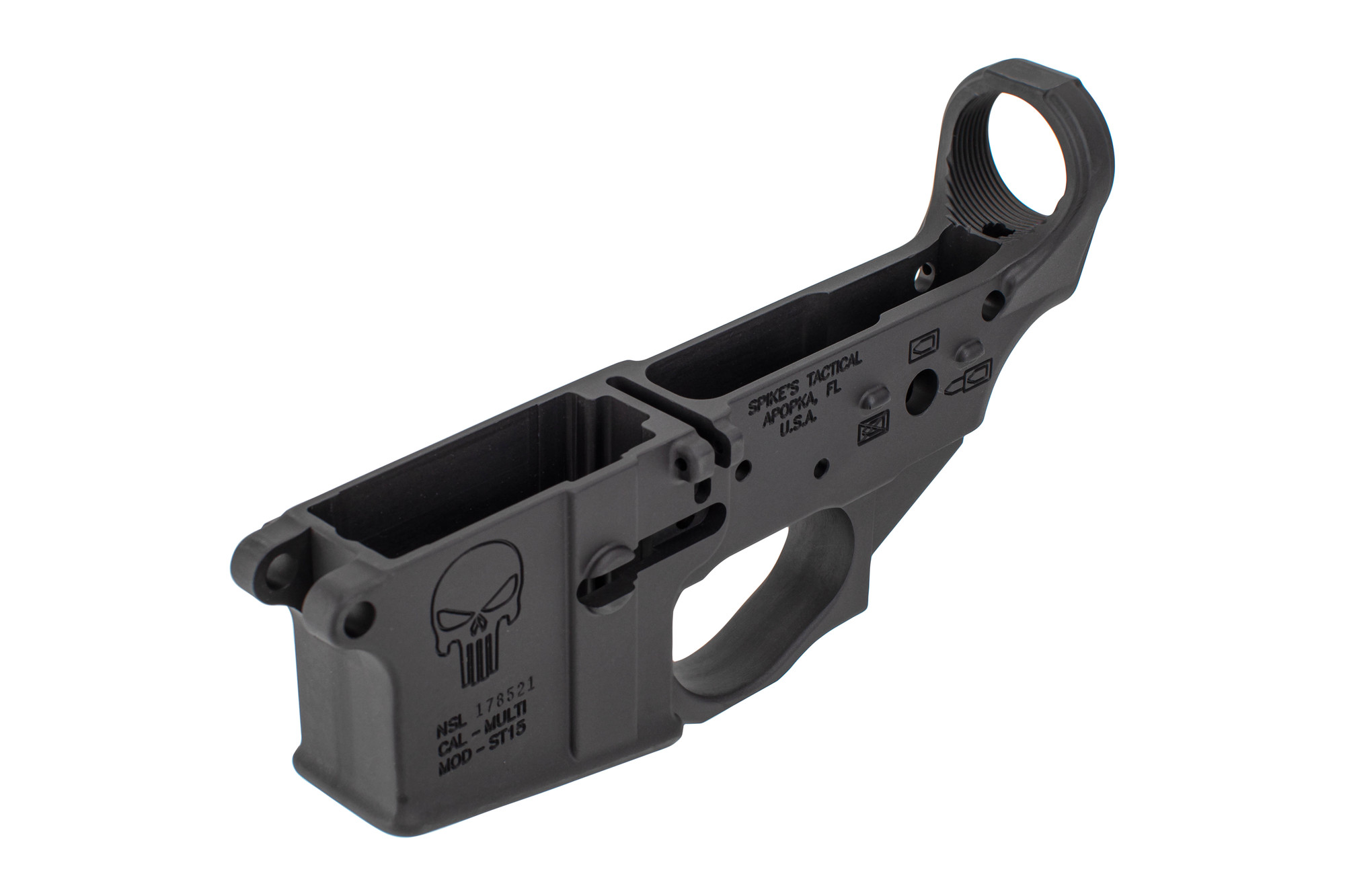 スリープ　ar 15枚 Spike's Tactical Stripped AR-15 Lower Receiver - Punisher