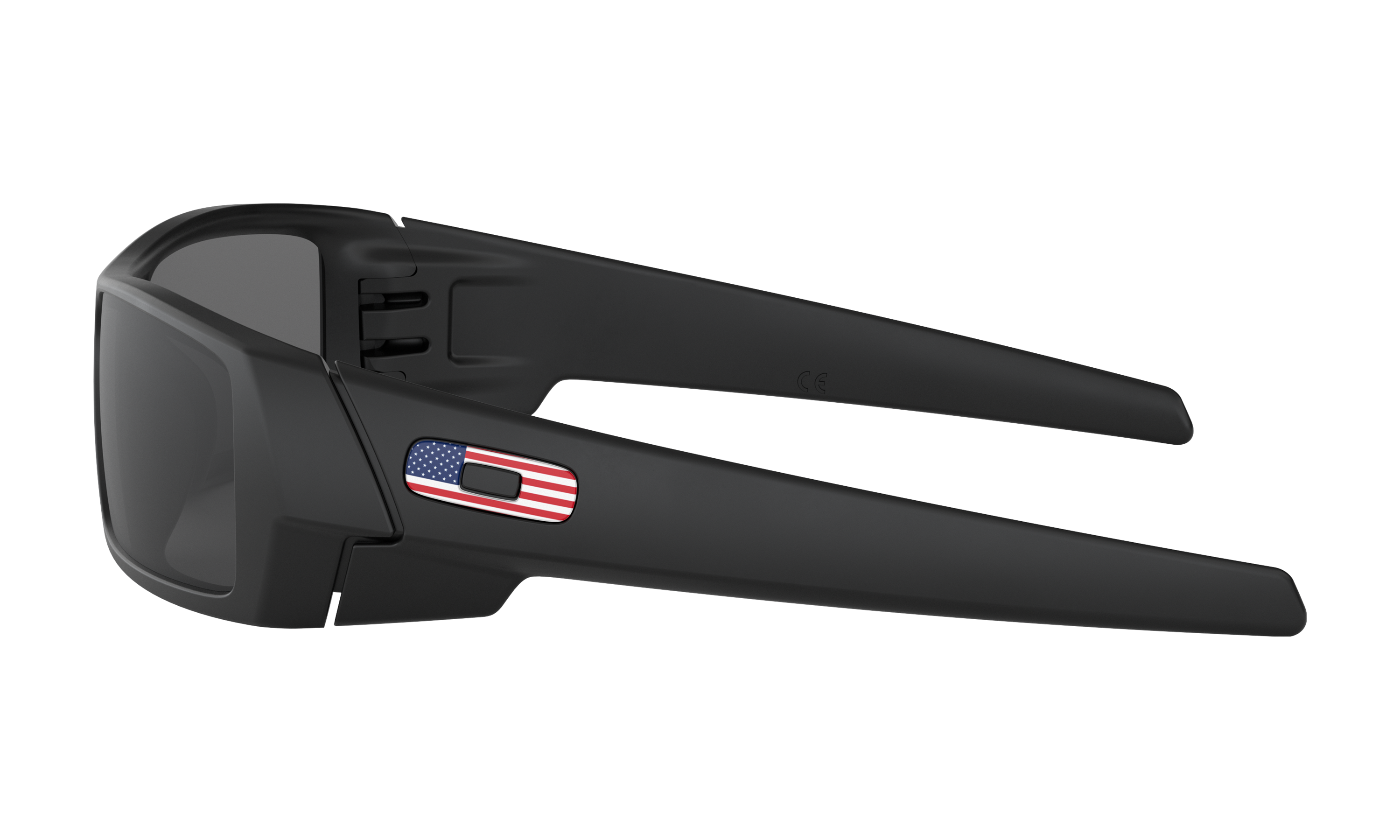 Oakley Men's Gascan Sunglasses - SI USA Flag Matte Black Frame - Gray Lens  - Aerospace Arms