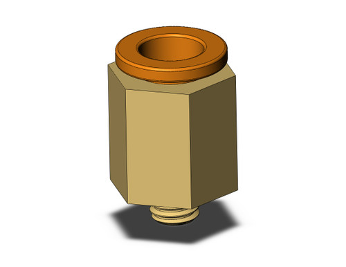 SMC KQ2H07-32A Straight Connector 1/4" Tubing, 10-32 UNF Thread