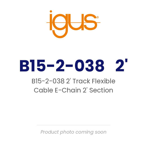 igus B15-2-038 2' Track Flexible Cable E-Chain 2' Section