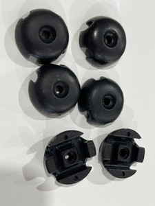 Surface mounted deck fitting - 6 units including stainless hardware