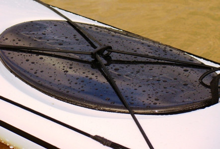 REAR Oval Hatch Fibreglass inc bungee cord and clip