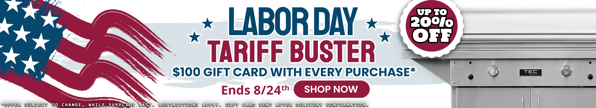 Labor Day Tariff Buster Sale