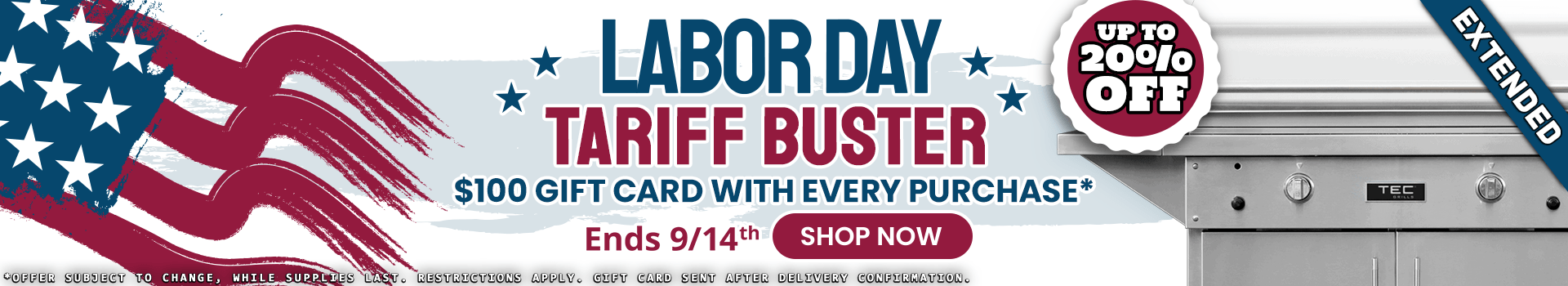 Labor Day Tariff Buster Sale
