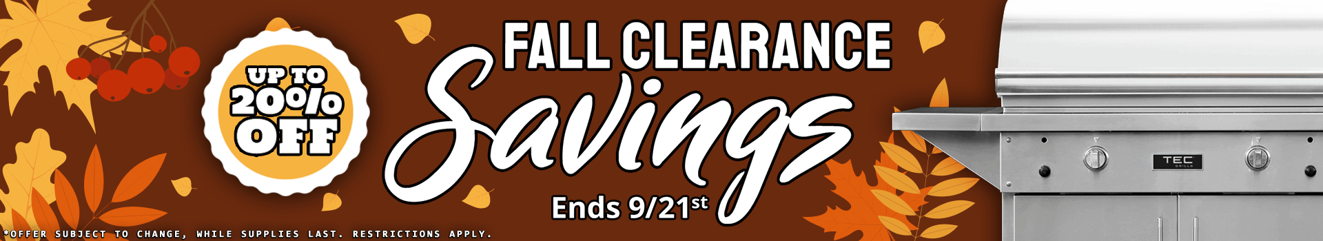 Fall Clearance Sale