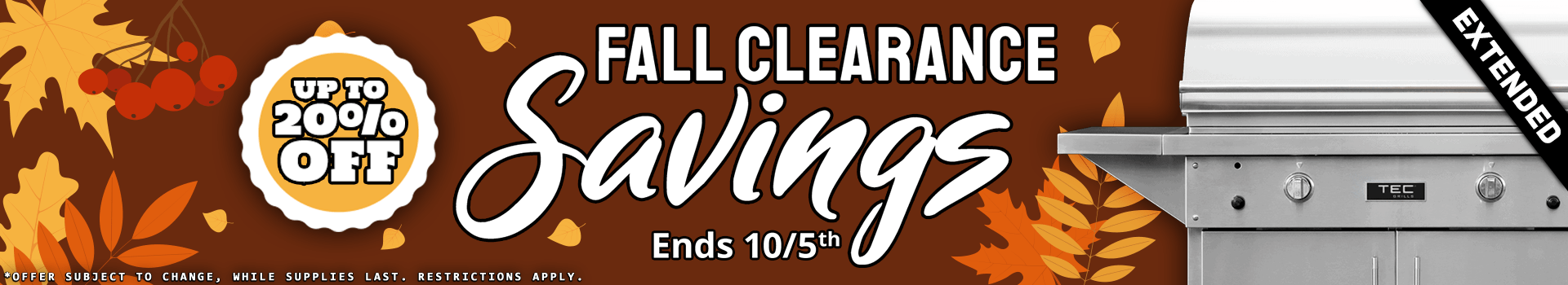 Fall Clearance Sale