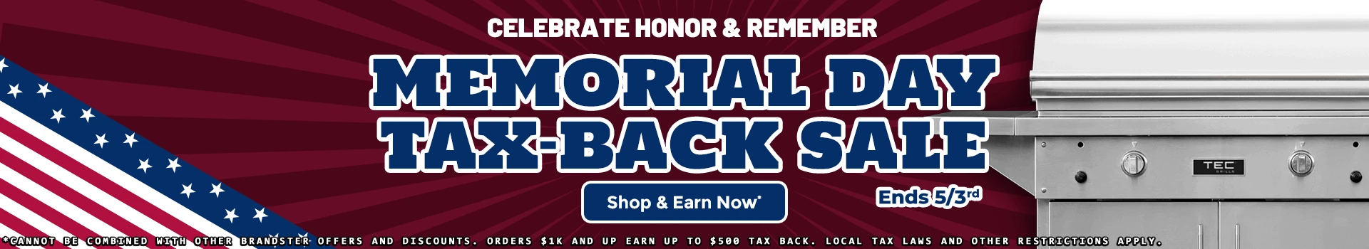Memorial Day Tax-Back Sale