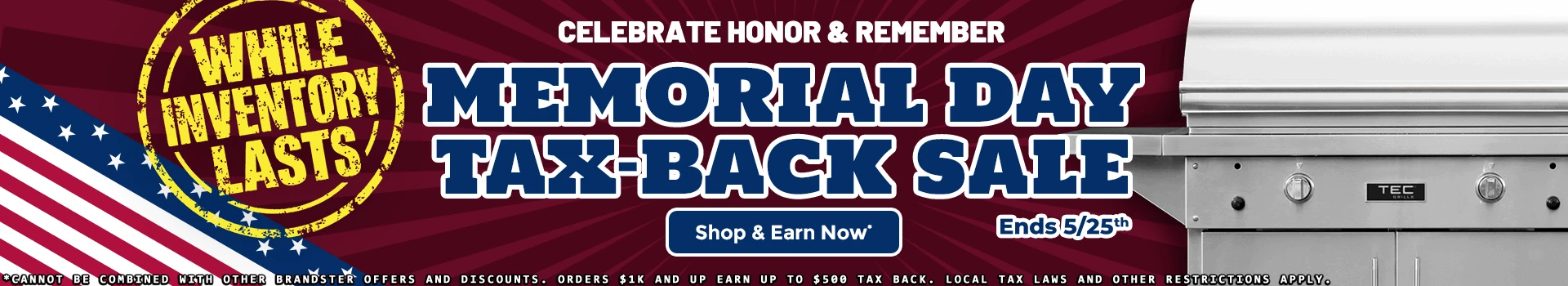 Memorial Day Tax-Back Sale