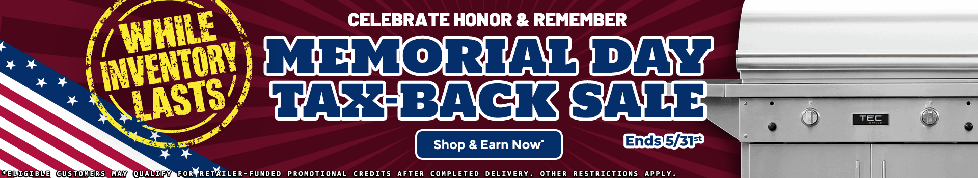 Memorial Day Tax-Back Sale