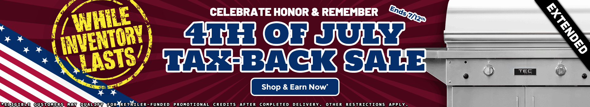 4th of July Tax Back Sale